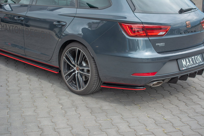 Maxton Design Rear Diffuser Side V.4 Seat Leon Cupra Mk3 FL Sportstourer