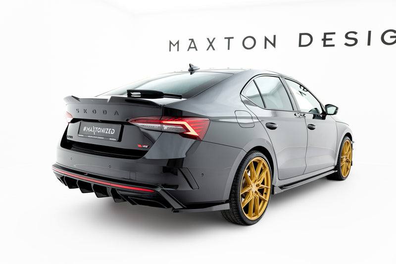 Maxton Design Rear Diffuser Side V.4 Skoda Octavia RS Liftback / Combi Mk4 Facelift