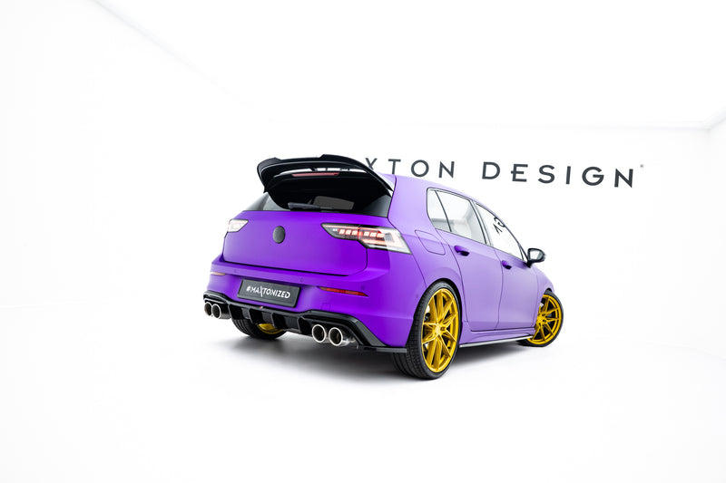 Maxton Design Rear Diffuser Side V.4 Volkswagen Golf R Mk8 Facelift