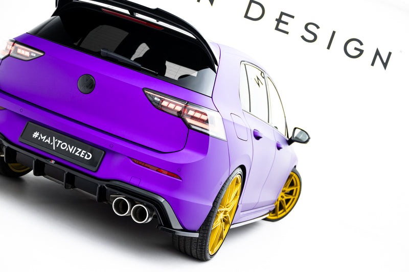 Maxton Design Rear Diffuser Side V.4 Volkswagen Golf R Mk8 Facelift