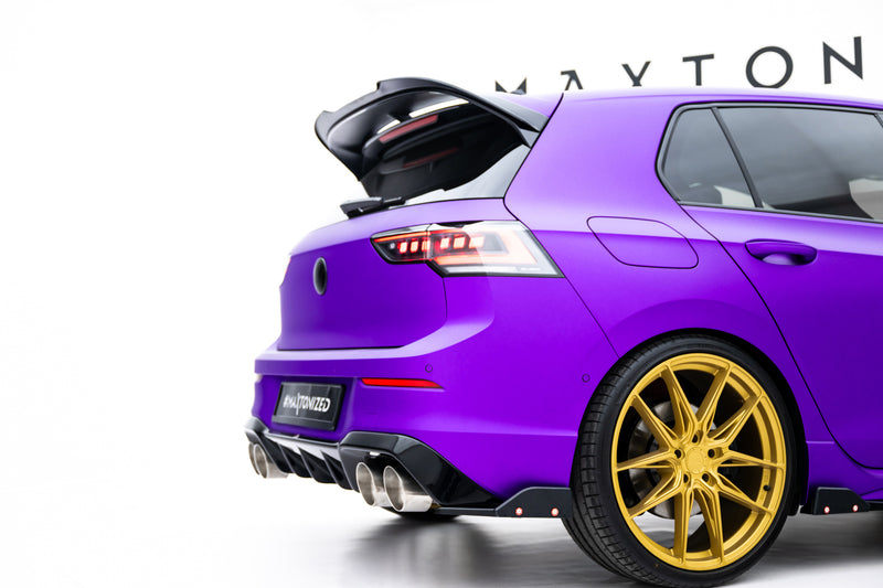 Maxton Design Heck Diffusor Seite V.5 + Flaps Volkswagen Golf R Mk8 Facelift
