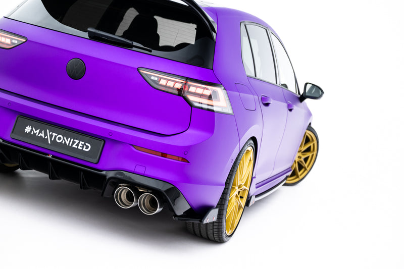Maxton Design Heck Diffusor Seite V.5 + Flaps Volkswagen Golf R Mk8 Facelift