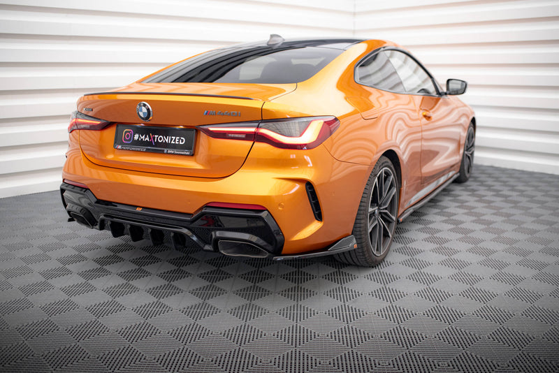 Maxton Design Heck Diffusor Seite V.6 BMW 4 M440i G22 / G23 / G22 Facelift / G23 Facelift
