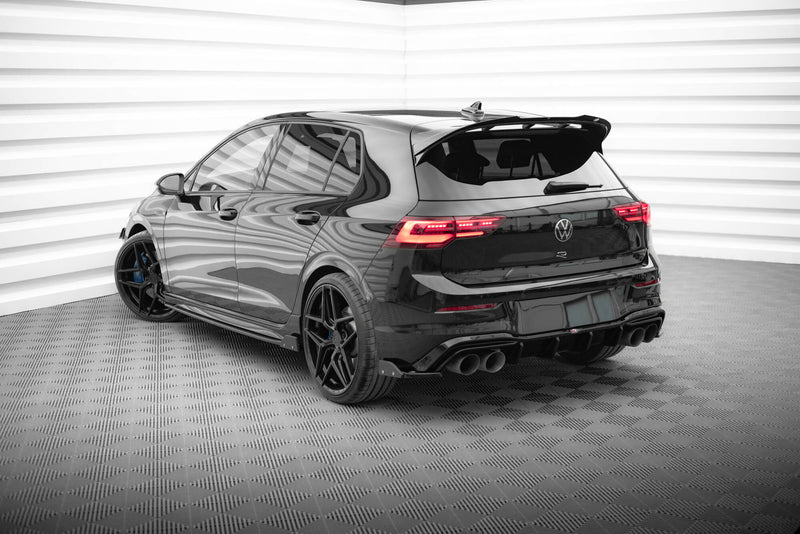 Maxton Design Heck Diffusor Seite V.6 + Flaps Volkswagen Golf R Mk8