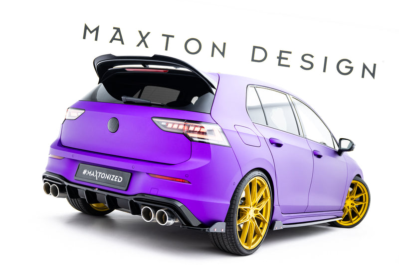 Maxton Design Heck Diffusor Seite V.6 + Flaps Volkswagen Golf R Mk8 Facelift