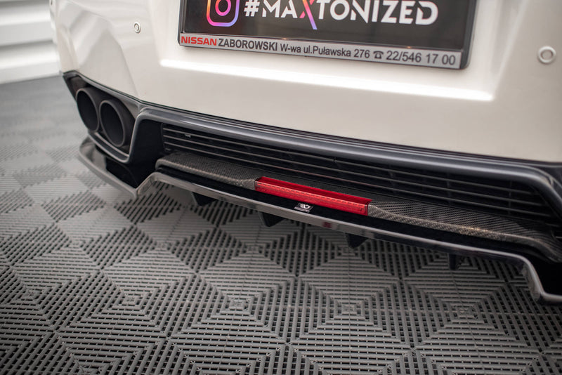 Maxton Design Hinten Splitter + Flaps Nissan GTR R35 Facelift