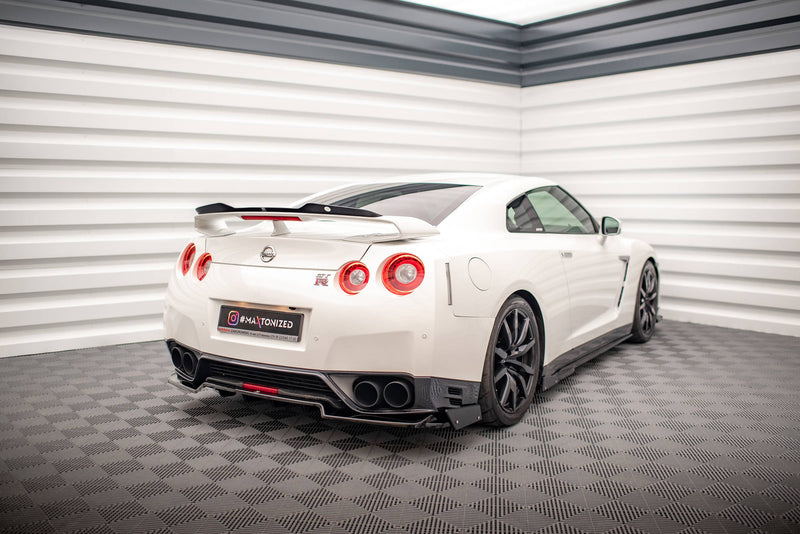 Maxton Design Hinten Splitter + Flaps Nissan GTR R35 Facelift