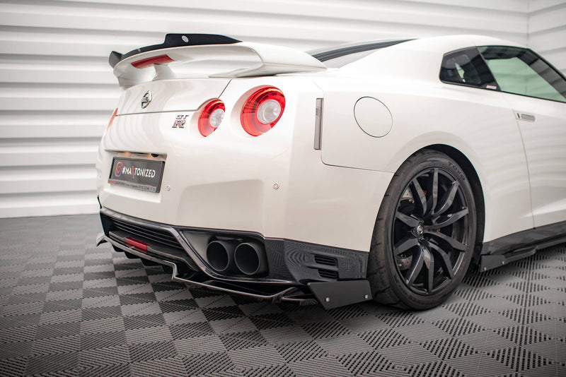 Maxton Design Hinten Splitter + Flaps Nissan GTR R35 Facelift