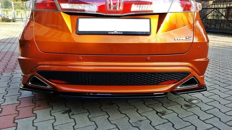 Maxton Design Hinten Splitter HONDA CIVIC VIII TYPE S/R (ohne vertikale Balken)
