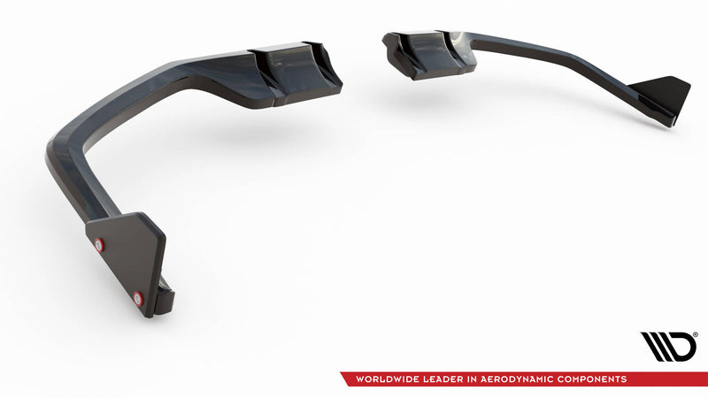 Maxton Design Hinten Splitter V.1 (mit einem vertikalem balken) + Flaps Honda Civic Sport Mk 10 Facelift