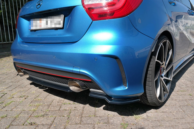 Maxton Design Hinten Splitter (OHNE VERTIKALE BALKEN) MERCEDES-BENZ W176 AMG-LINE VOR FACELIFT