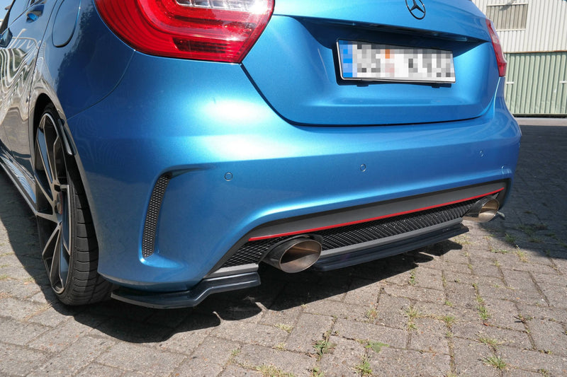 Maxton Design Hinten Splitter (OHNE VERTIKALE BALKEN) MERCEDES-BENZ W176 AMG-LINE VOR FACELIFT