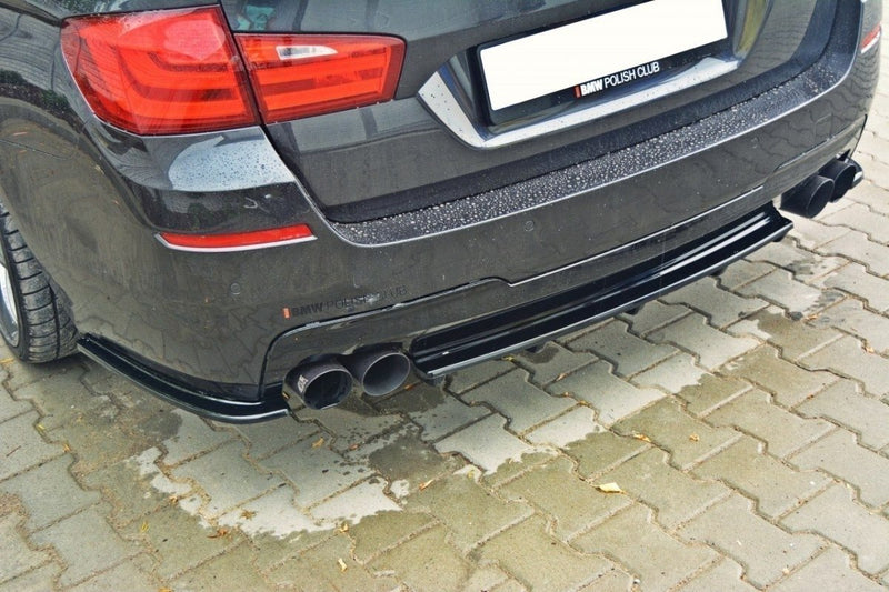 Maxton Design Hinten Splitter BMW 5 F11 M-PACK (mit zwei Doppel AUSPUFFENDROHR)