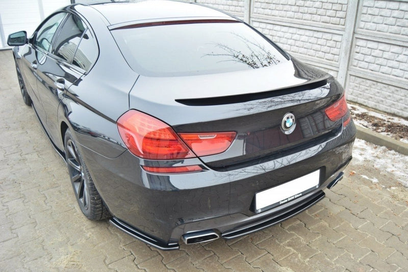 Maxton Design Hinten Splitter BMW 6 Gran Coupé MPACK (mit einem vertikalen Balken)
