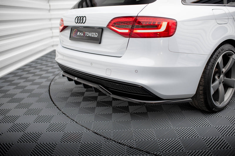 Maxton Design Hinten Splitter (mit einem vertikalem balken) Audi A4 Competition B8 Facelift
