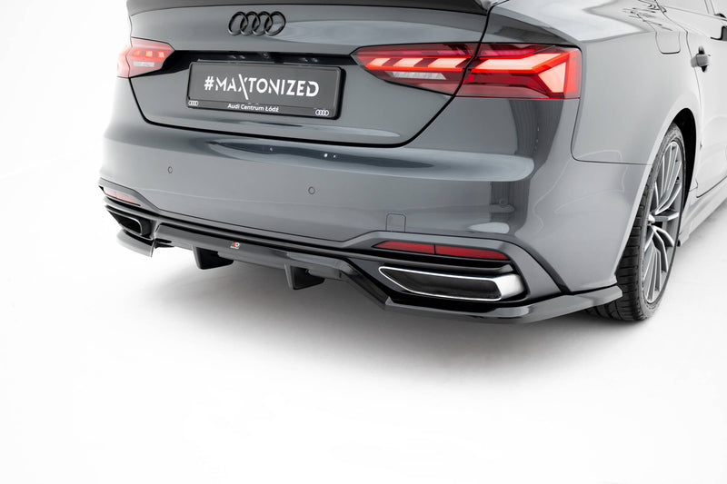Maxton Design Hinten Splitter (mit einem vertikalem balken) Audi A5 F5 Facelift