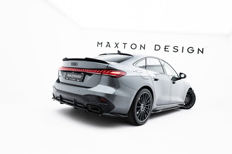 Maxton Design Hinten Splitter (mit einem vertikalem balken) Audi A5 S-Line Sedan / Avant B10