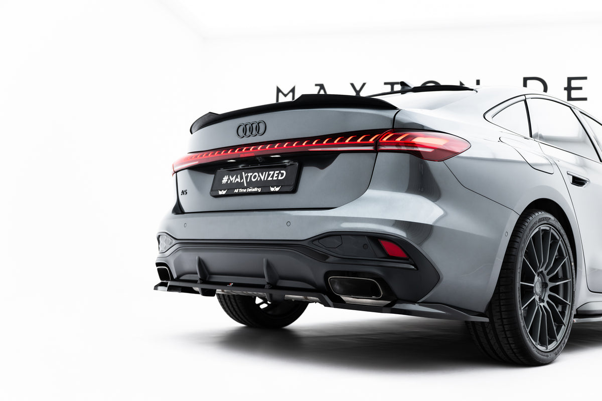 Maxton Design Hinten Splitter (mit einem vertikalem balken) Audi A5 S-Line Sedan / Avant B10