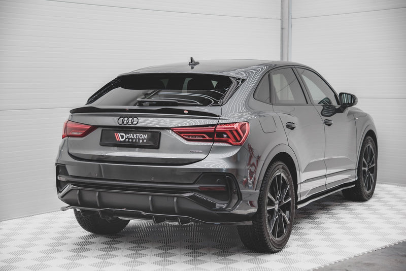 Maxton Design Hinten Splitter (mit einem vertikalem balken) Audi Q3 Sportback S-Line
