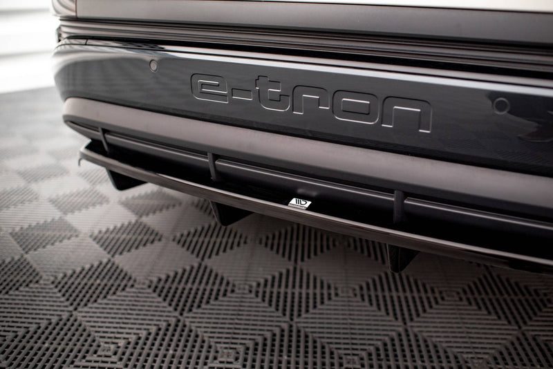 Maxton Design Hinten Splitter (mit einem vertikalem balken) Audi Q4 e-tron Sportback S-line Mk1