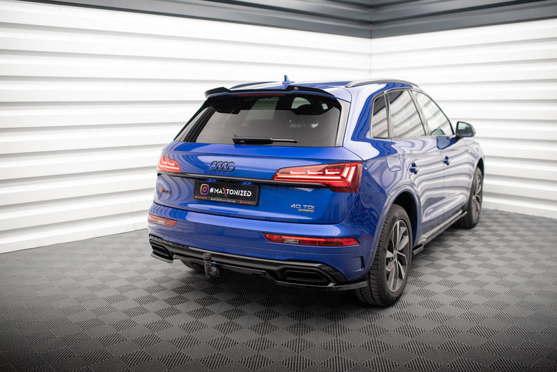 Maxton Design Hinten Splitter (mit einem vertikalem balken) Audi Q5 S-Line SUV Mk2 Facelift