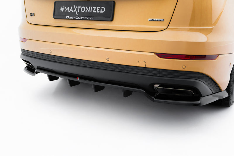 Maxton Design Hinten Splitter (mit einem vertikalem balken) Audi Q8 Mk1 Facelift