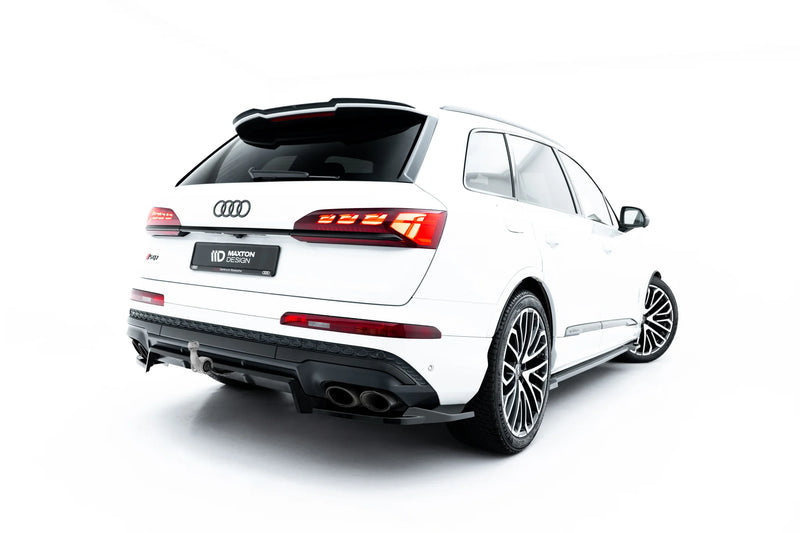 Maxton Design Rear Splitter (with vertical bar) Audi SQ7 Mk2 Facelift 2
