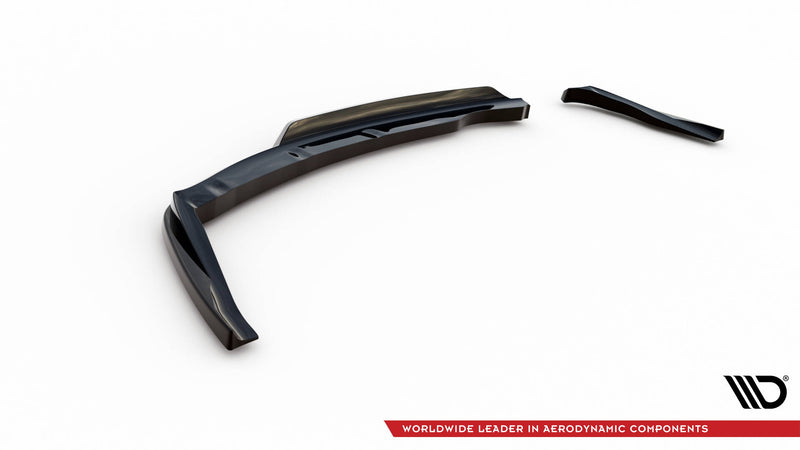 Maxton Design Rear Splitter (with one vertical bar) BMW 1 Series M-Pack E87 Facelift