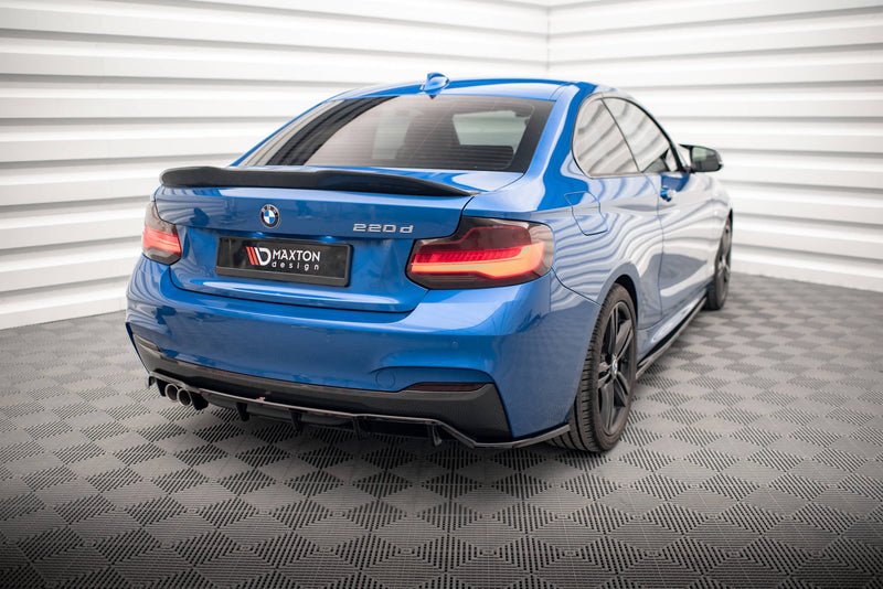 Maxton Design Hinten Splitter (mit einem vertikalem balken) BMW 2 M-Pack F22