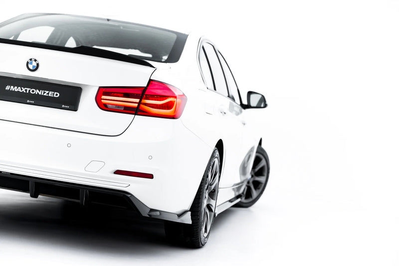 Maxton Design Hinten Splitter (mit einem vertikalem balken) BMW 3 Sportline Sedan / Touring F30 / F31