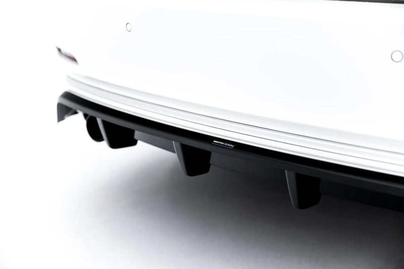 Maxton Design Hinten Splitter (mit einem vertikalem balken) BMW 3 Sportline Sedan / Touring F30 / F31