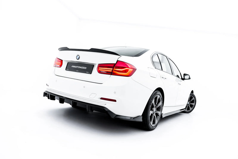 Maxton Design Hinten Splitter (mit einem vertikalem balken) BMW 3 Sportline Sedan / Touring F30 / F31