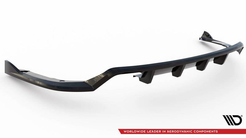 Maxton Design Rear Splitter (with one vertical bar) BMW 4 Coupe / Gran Coupe / Cabrio M-Pack F32 / F36 / F33