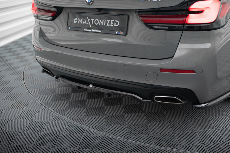 Maxton Design Hinten Splitter (mit einem vertikalem balken) BMW 5 G30 / G31 Facelift