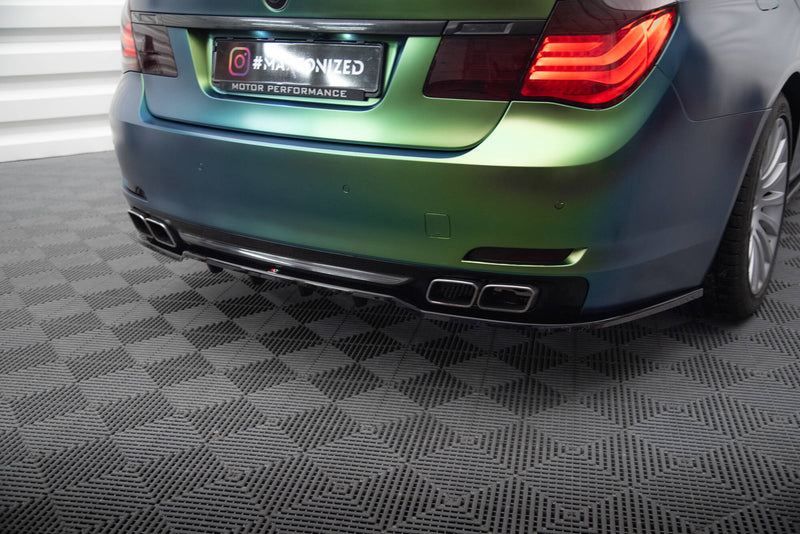 Maxton Design Hinten Splitter (mit einem vertikalem balken) BMW 7 F01