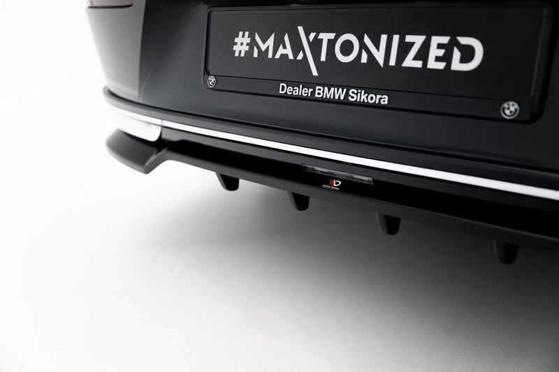 Maxton Design Hinten Splitter (mit einem vertikalem balken) BMW 7 G70