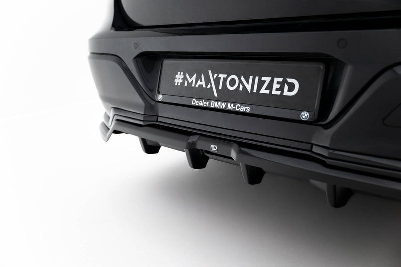 Maxton Design Hinten Splitter (mit einem vertikalem balken) BMW 7 M-Pack G70