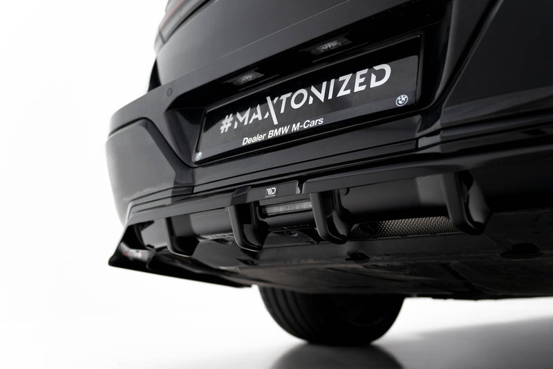 Maxton Design Hinten Splitter (mit einem vertikalem balken) BMW 7 M-Pack G70