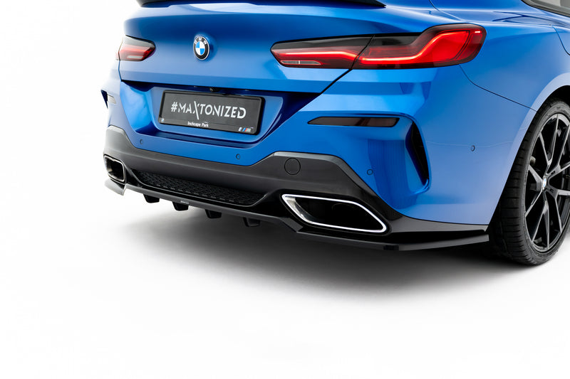Maxton Design Rear Splitter (with one vertical bar) for BMW 8 Series Coupe M-Pack G15