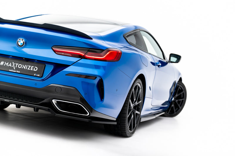 Maxton Design Rear Splitter (with one vertical bar) for BMW 8 Series Coupe M-Pack G15