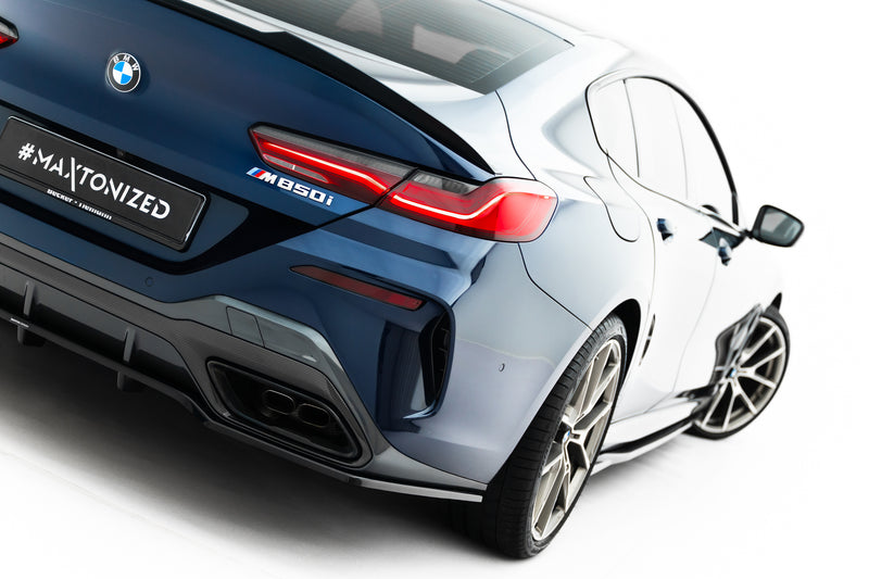 Maxton Design Rear Splitter (with one vertical bar) for BMW 8 Series Gran Coupe M-Pack G16
