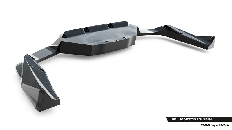 Maxton Design Rear Splitter (with vertical bars) BMW X2 M35i U10
