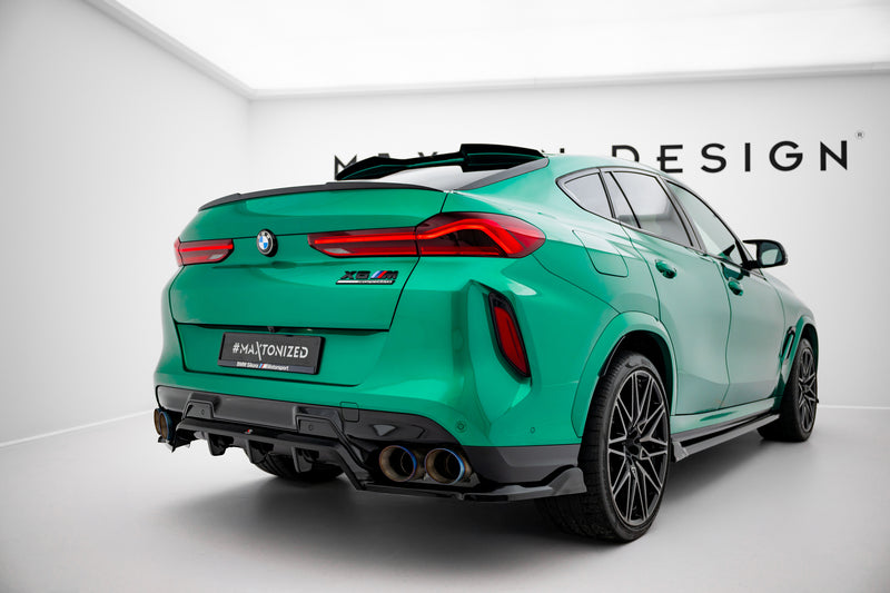 Maxton Design Hinten Splitter (mit einem vertikalem balken) BMW X6 M F96 Facelift