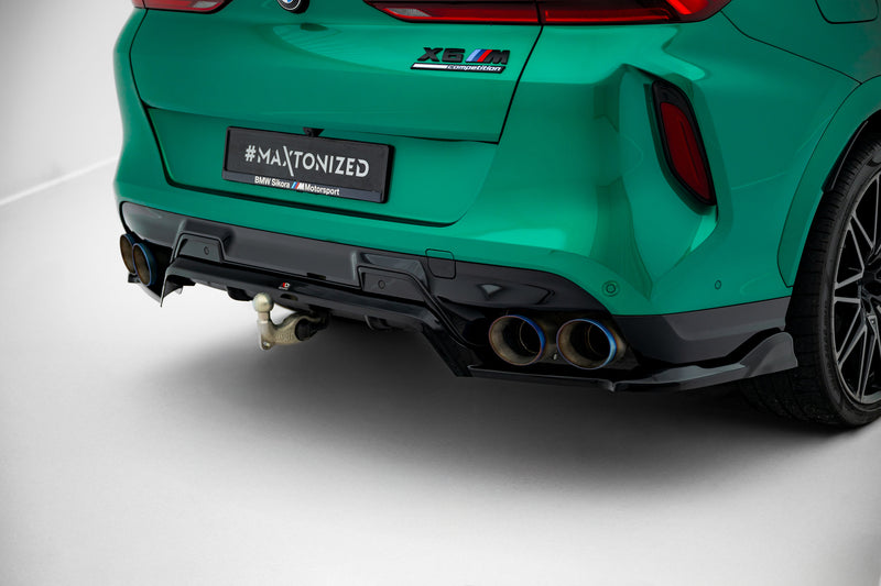 Maxton Design Hinten Splitter (mit einem vertikalem balken) BMW X6 M F96 Facelift