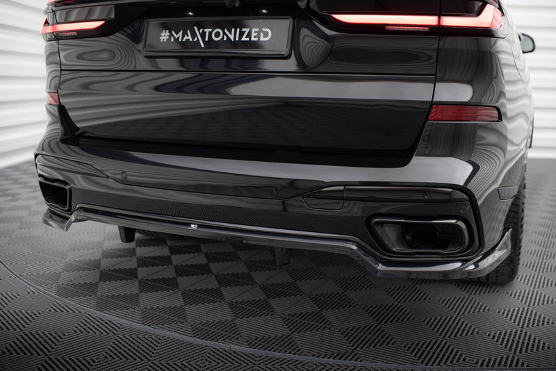 Maxton Design Rear Splitter (with one vertical bar) BMW X7 M-Pack G07 Facelift