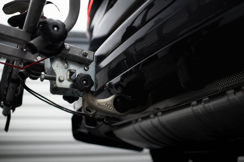 Maxton Design Rear Splitter (with one vertical bar) BMW X7 M-Pack G07 Facelift