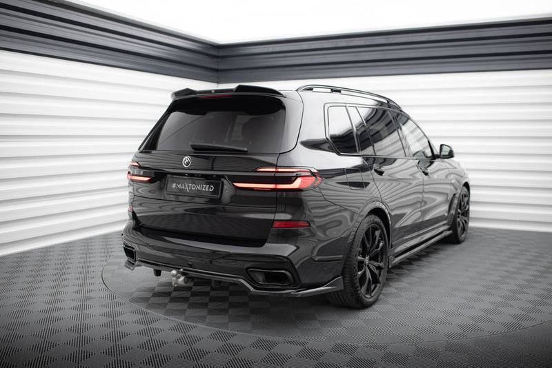 Maxton Design Rear Splitter (with one vertical bar) BMW X7 M-Pack G07 Facelift
