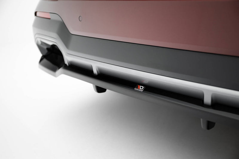 Maxton Design Hinten Splitter (mit einem vertikalem balken) BMW iX3 M-Pack G08 Facelift