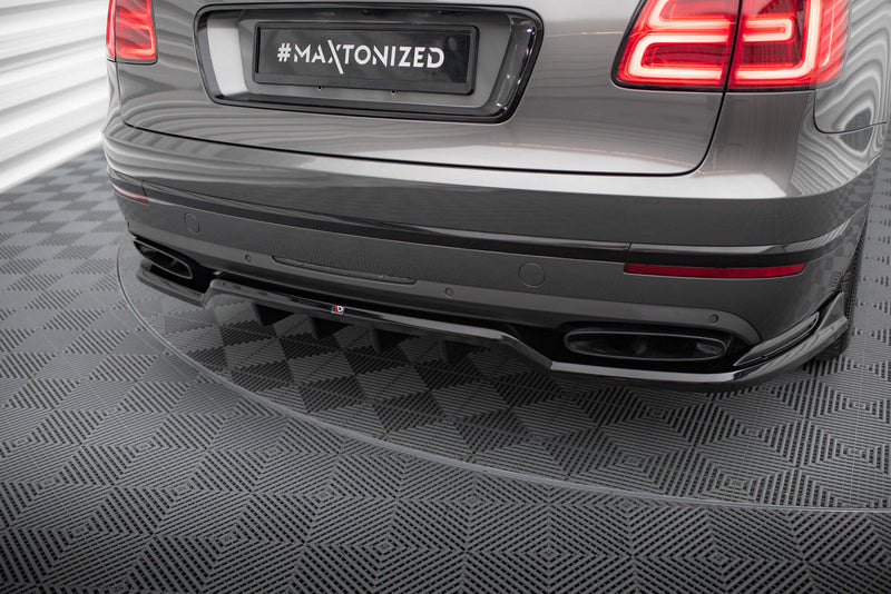 Maxton Design Hinten Splitter (mit einem vertikalem balken) Bentley Bentayga Mk1