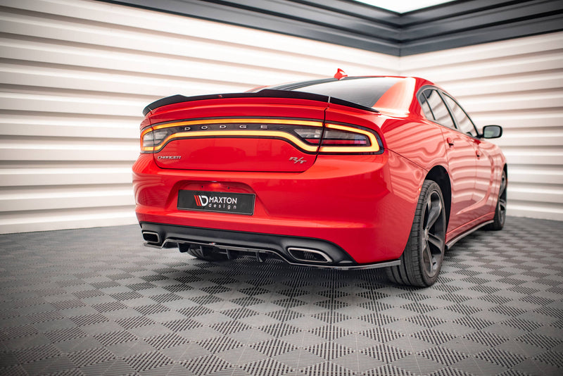 Maxton Design Hinten Splitter (mit einem vertikalem balken) Dodge Charger RT Mk7 Facelift